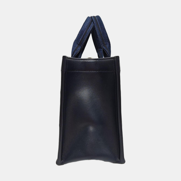 Book Tote Small Canvas Blue