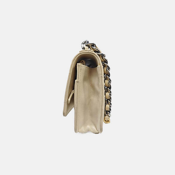 CHANEL 19 WOC Quilted Lambskin Beige