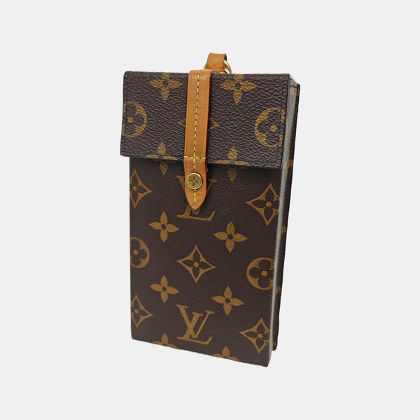 Monogram Coated Canvas Top Handle Bag Brown