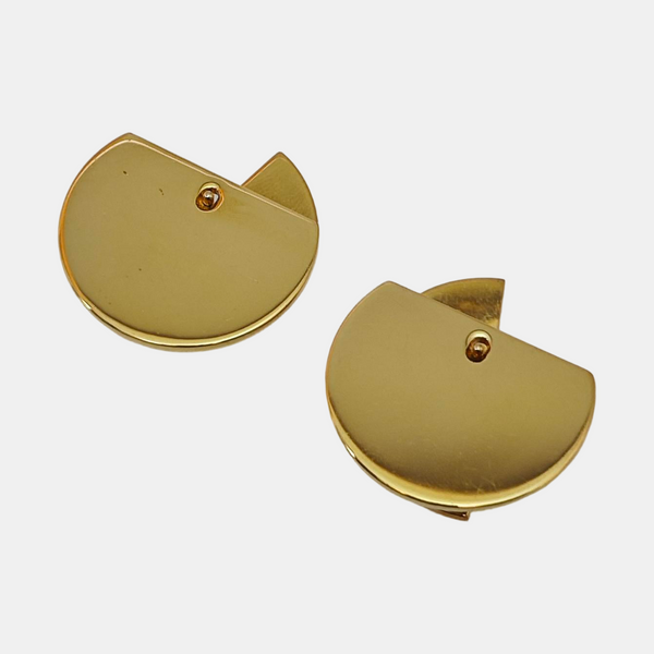 Metal Pink Stud Earrings
