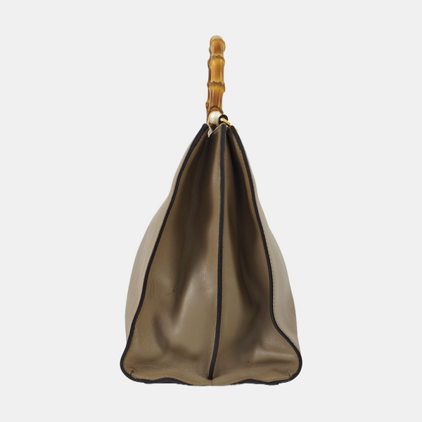 Nymphaea Medium Calfskin Brown