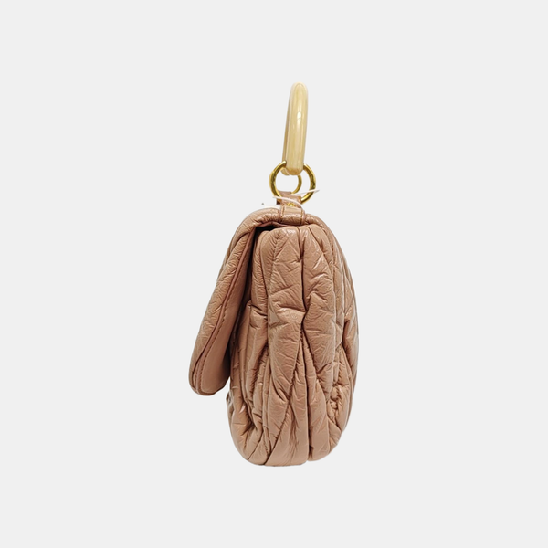 Quilted Lambskin Shoulder Bag Pink