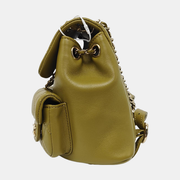 DUMA Small Quilted Calfskin Green