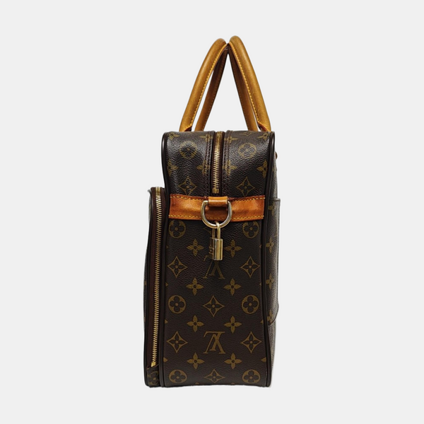 ICARE Monogram Coated Canvas Brown