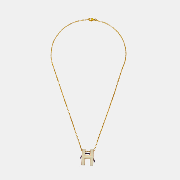 Pop H Metal Gold Necklace