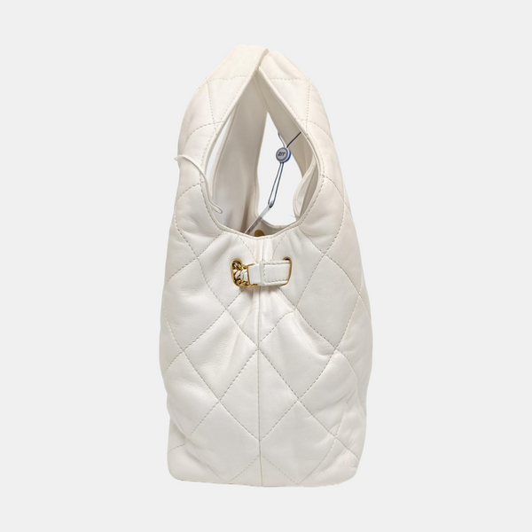 25P Quilted Lambskin White