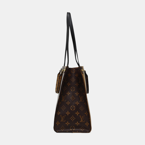 ONTHEGO MM Lona Monogram Revestida Marrón