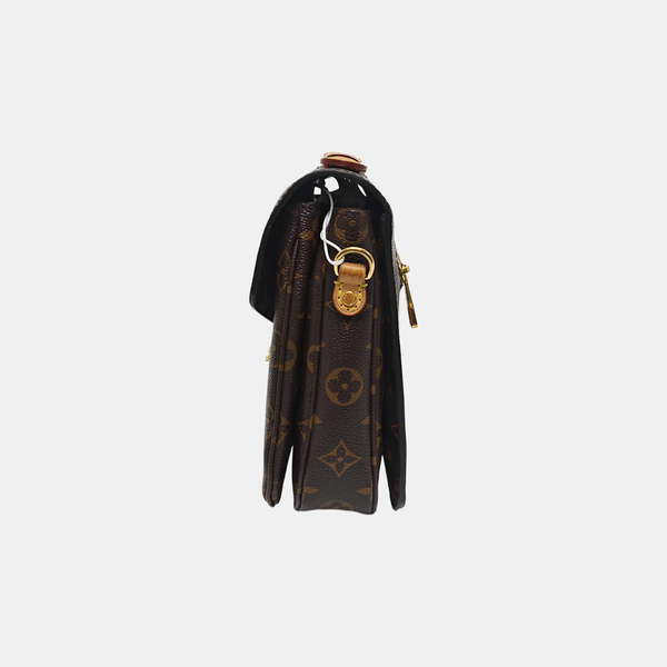 MÉTIS MM Monogram Coated Canvas Brown