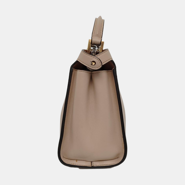 Peekaboo Essential Medium Calfskin Beige