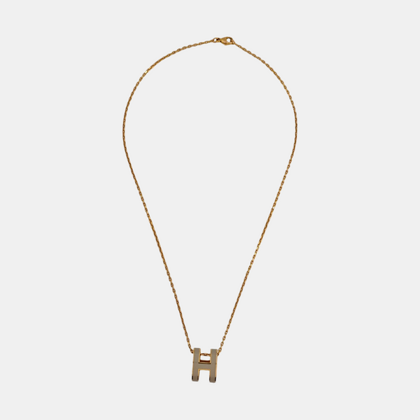 Pop H Metal Rose Gold Necklace