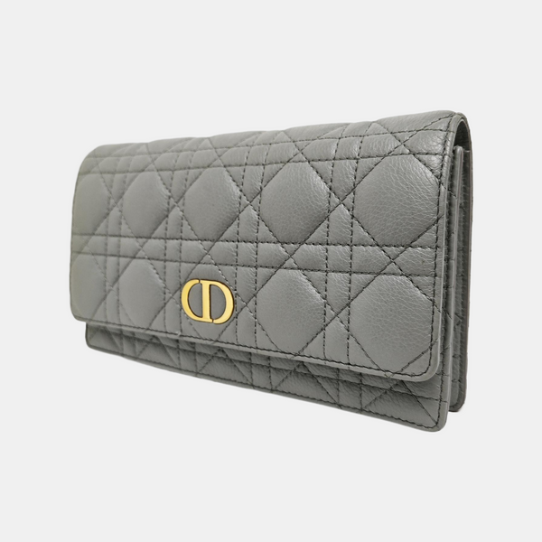 Dior Caro Small Cannage Calfskin Gray