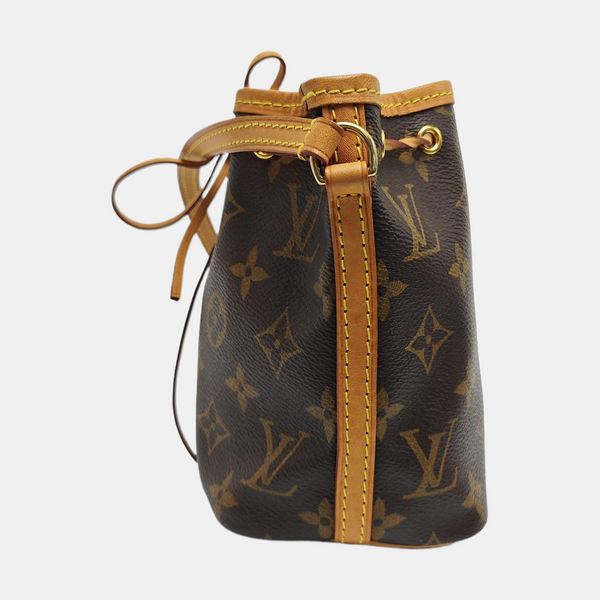 NÉONOÉ Nano Monogram Coated Canvas Brown