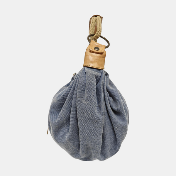 Denim Top Handle Bag Blue