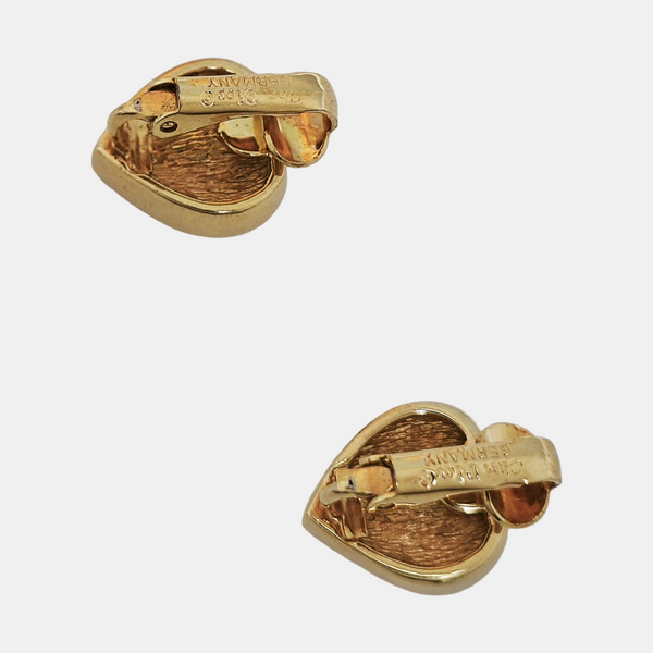 Metal Gold Clip On Earrings