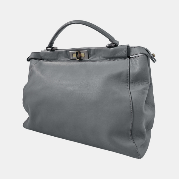 Peekaboo Large Calfskin Gray