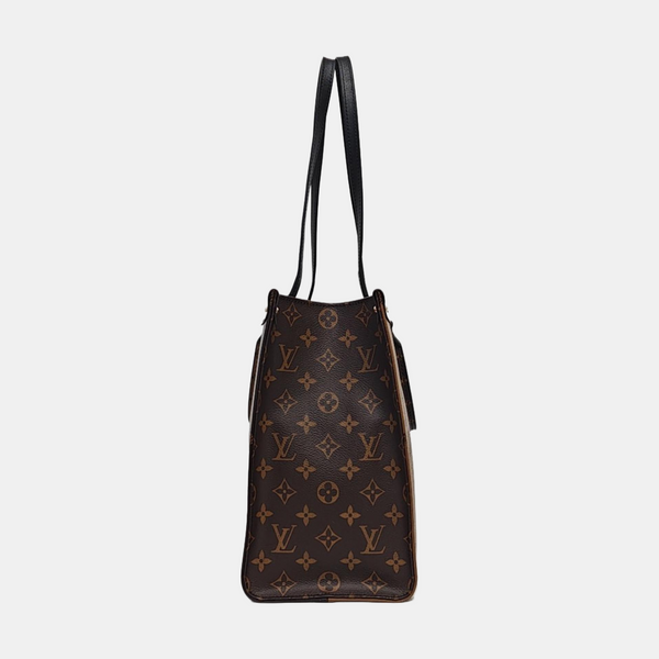 ONTHEGO MM Monogram Coated Canvas Brown