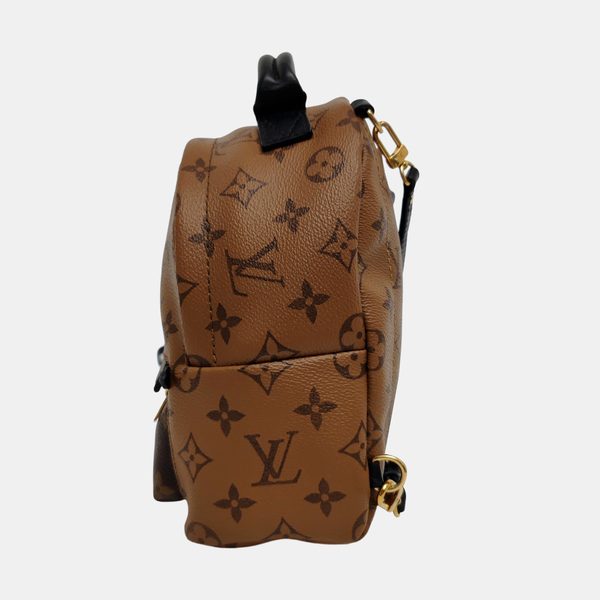 PALM SPRINGS Mini Monogram Coated Canvas Brown