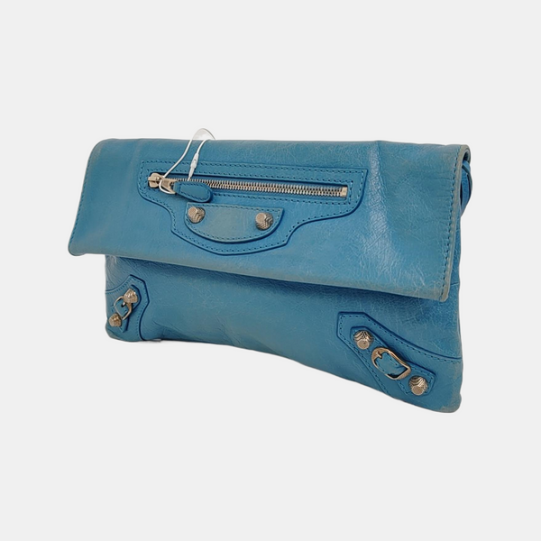 Authenticated pre-owned Classic City Lambskin Blue - Clutch at Looply