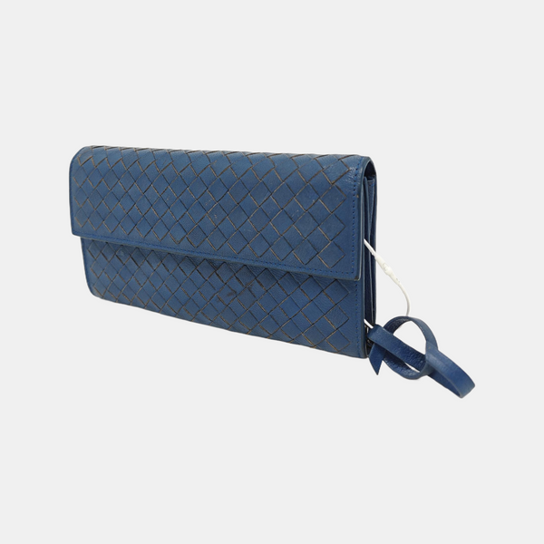 Lambskin Wallet Blue