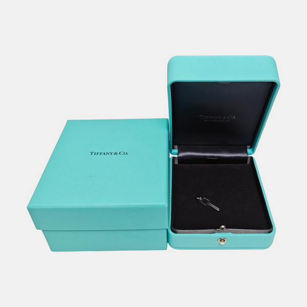 Tiffany Keys 18k White Gold Silver Pendant