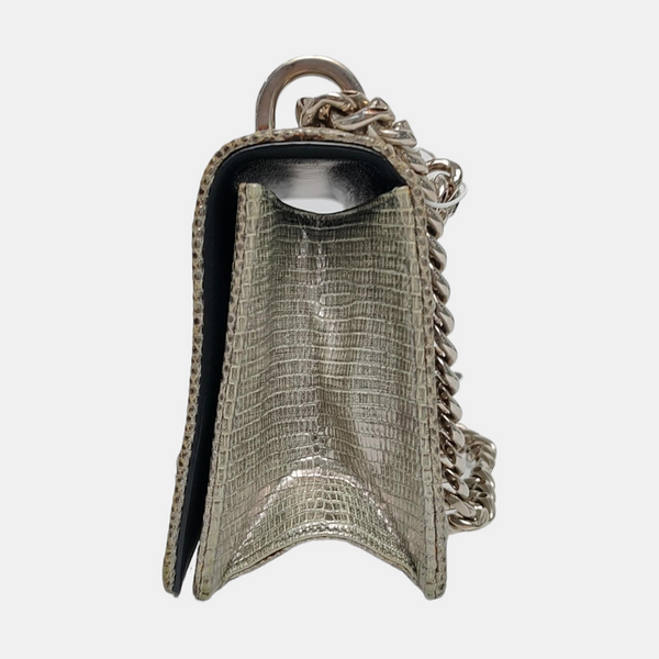 Diorama Small Cannage Calfskin Silver