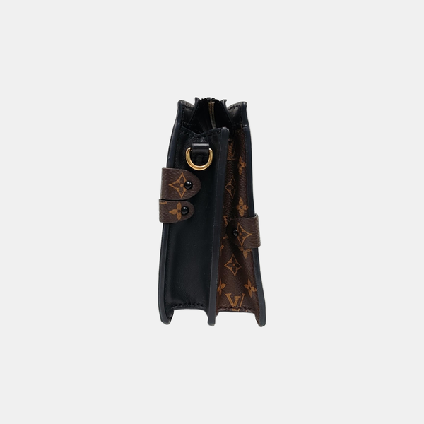 TRUNK Monogram Coated Canvas Brown