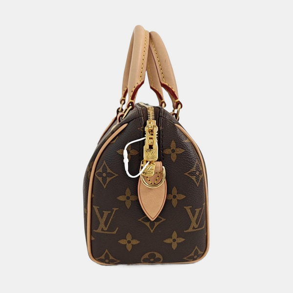 SPEEDY 20 Monogram Coated Canvas Brown