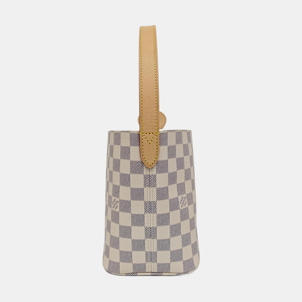 ALL IN PM Damier Azur Coated Canvas White