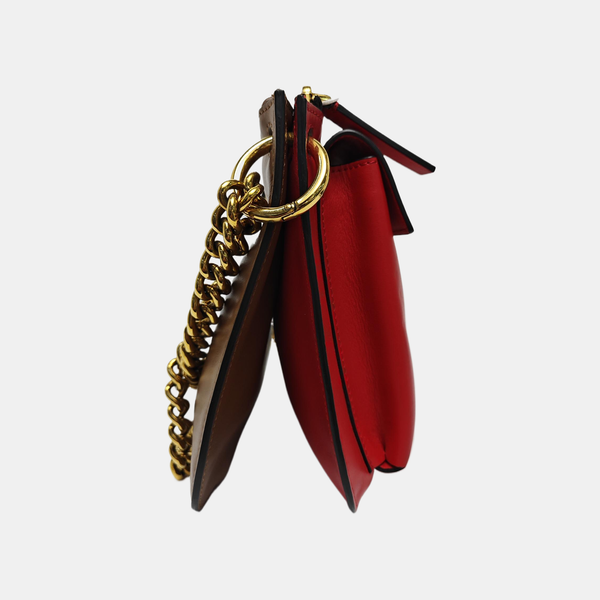 Calfskin Shoulder Bag Red
