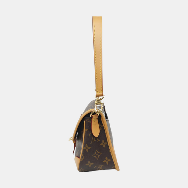 DIANE Monogram Coated Canvas Brown