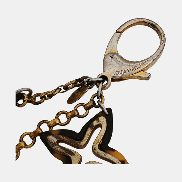 Metal Bag Charm Brown