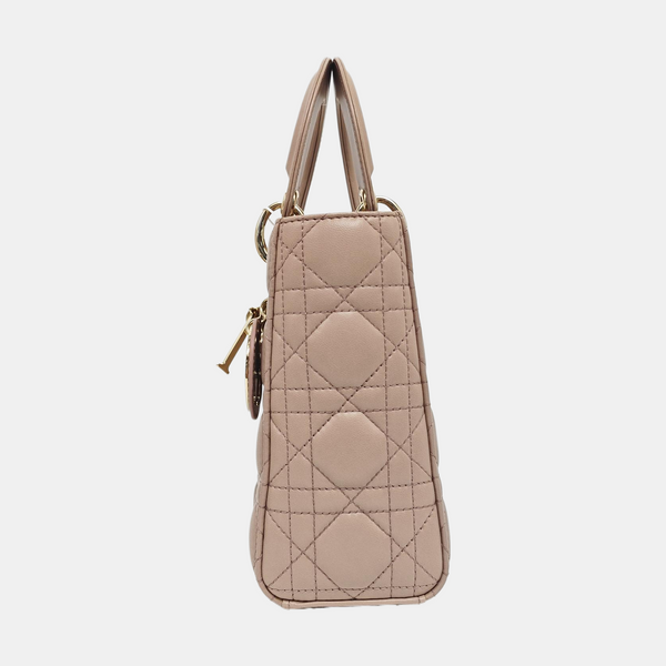 Lady Dior Small Cannage Lambskin Pink