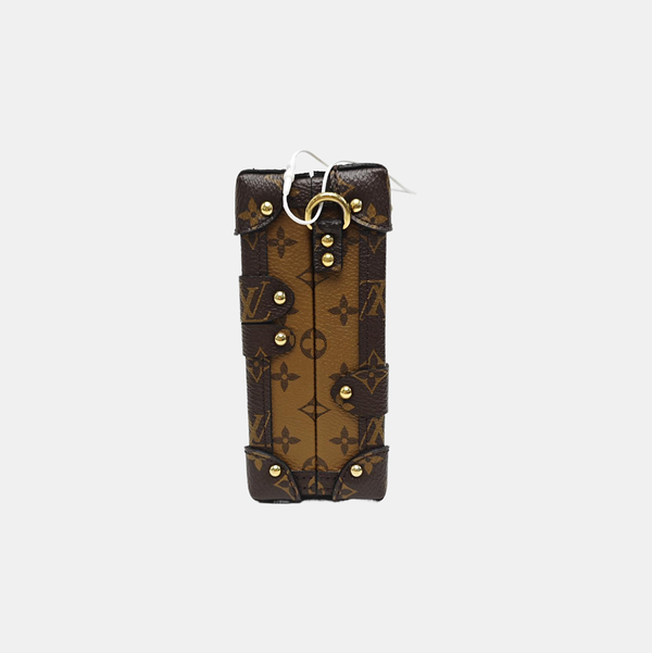 PETITE MALLE Monogram Coated Canvas Brown