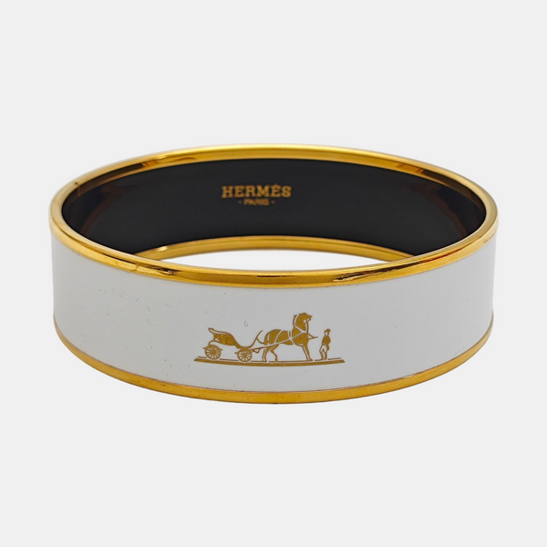 Email Ceramic White Bangle