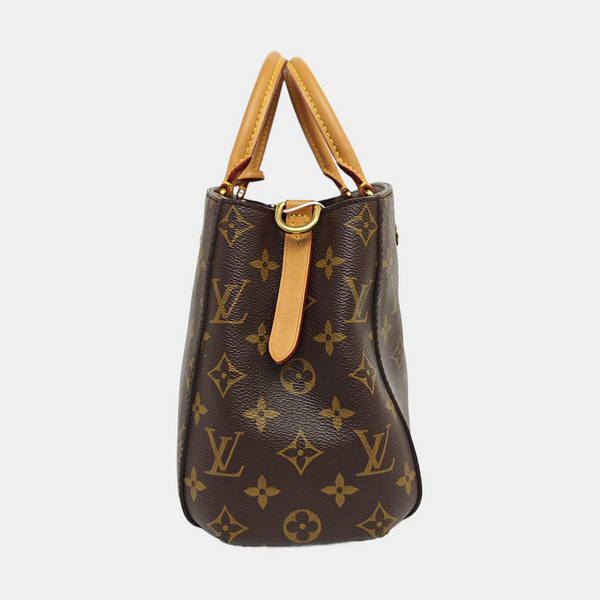 MONTAIGNE Monogram Coated Canvas Brown