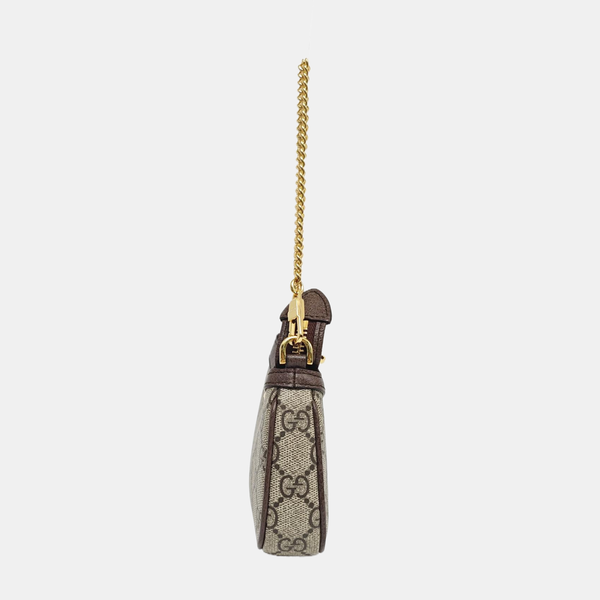 Ophidia Mini Monogram Coated Canvas Beige