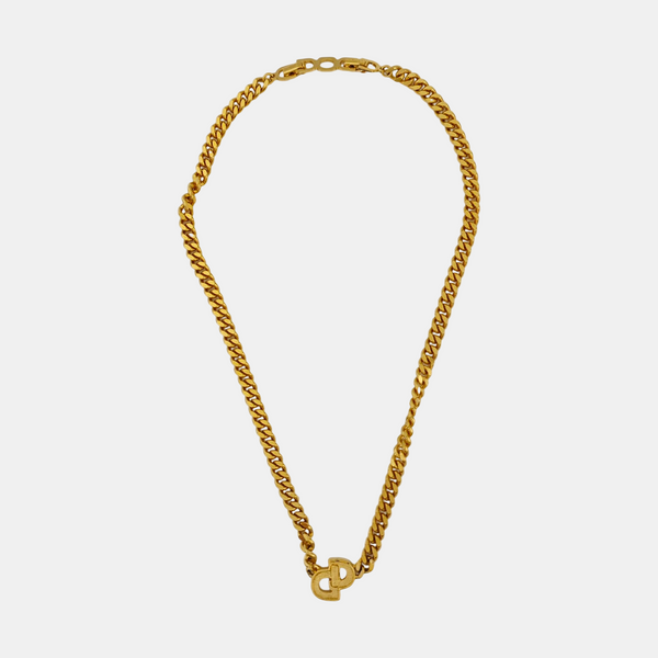 Petit CD Metal Gold Necklace