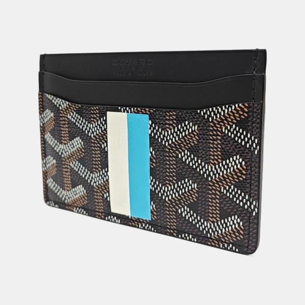 Coated Canvas Card Holder Black