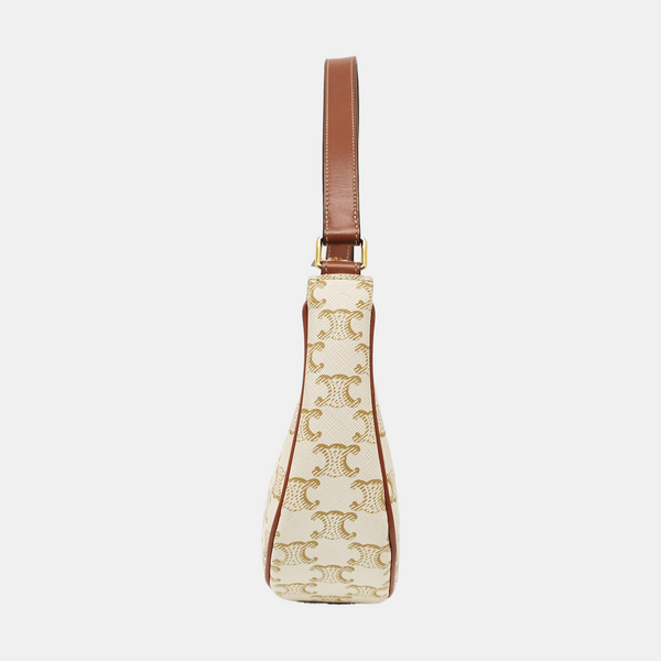 Authenticated pre-owned AVA Coated Canvas Beige - Top Handle Bag at Looply