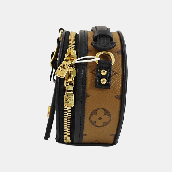 BOITE CHAPEAU Mini Monogram Coated Canvas Brown