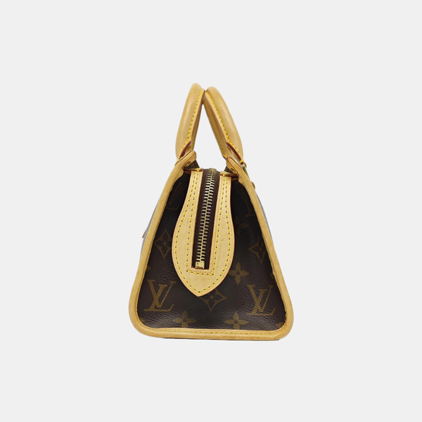 POPINCOURT Monogram Coated Canvas Brown