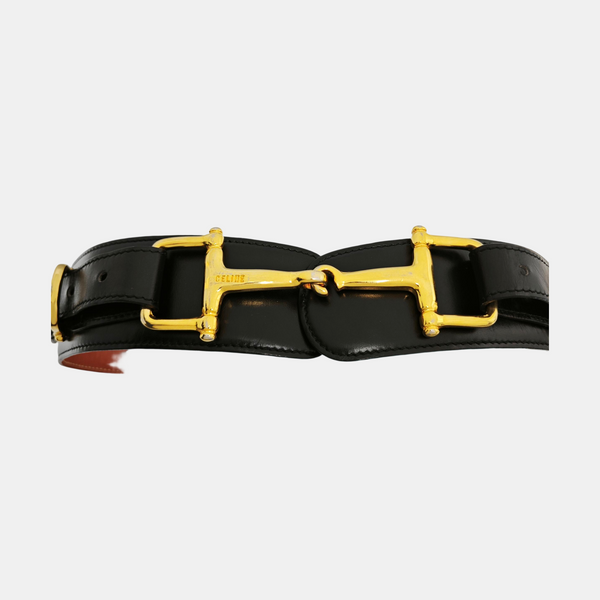 Leather Waist Cincher Black
