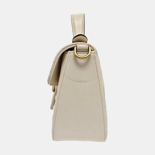 GG Marmont Mini Quilted Calfskin White