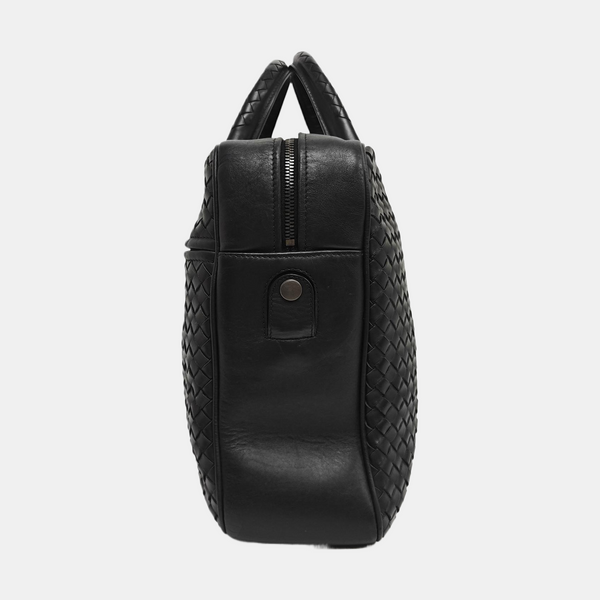 Calfskin Top Handle Bag Black