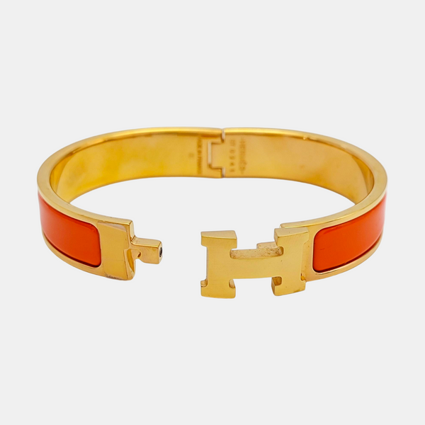 Clic H Metal Gold Bangle