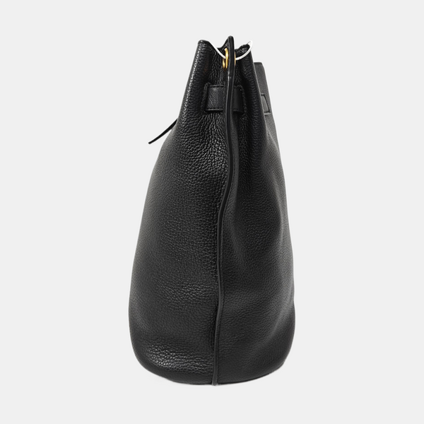 Calfskin Shoulder Bag Black