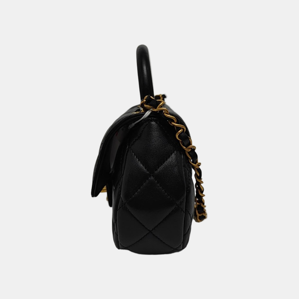 Quilted Lambskin Medium Black