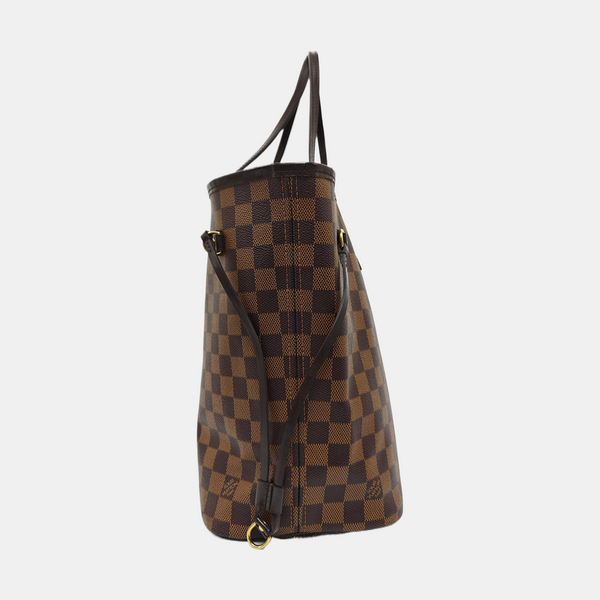 NEVERFULL MM Damier Ebene Coated Canvas Brown