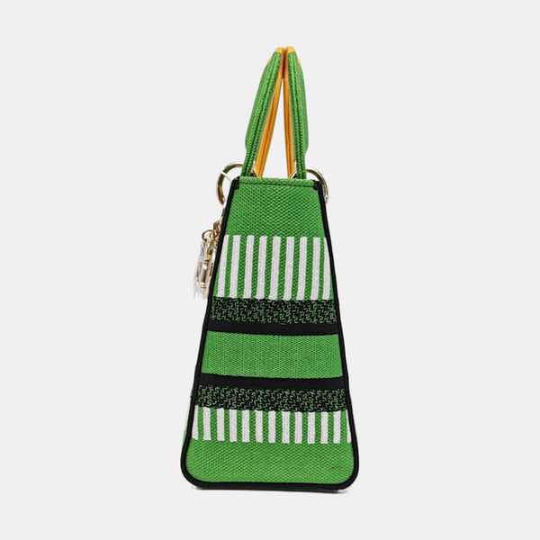 Authenticated pre-owned Lady D-Lite Medium Fabric Multicolor - Tote Bag at Looply