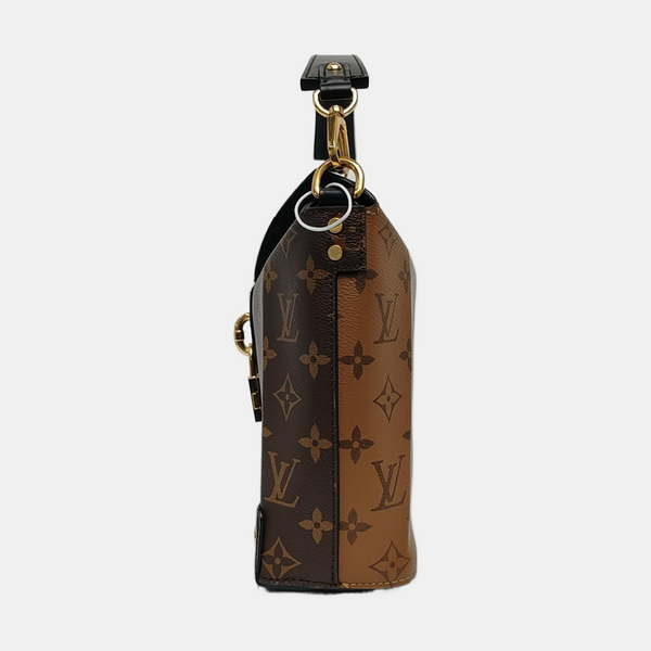 BENTO BOX Monogram Coated Canvas Brown